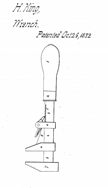 1832 H. King Wrench Patent 7254X
