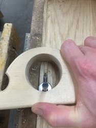 Using the router plane.
