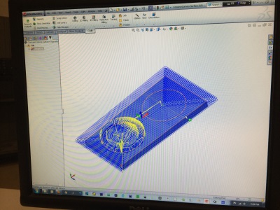 Toolpaths on a three-dimensional object