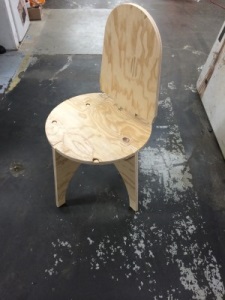 Chair made on the MultiCAM