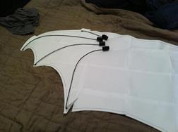Laying out on the wing template.